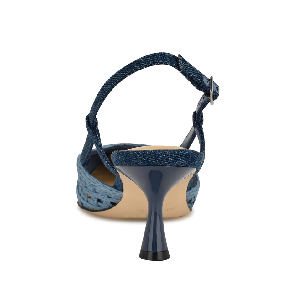 slingback railen con punta intrecciata