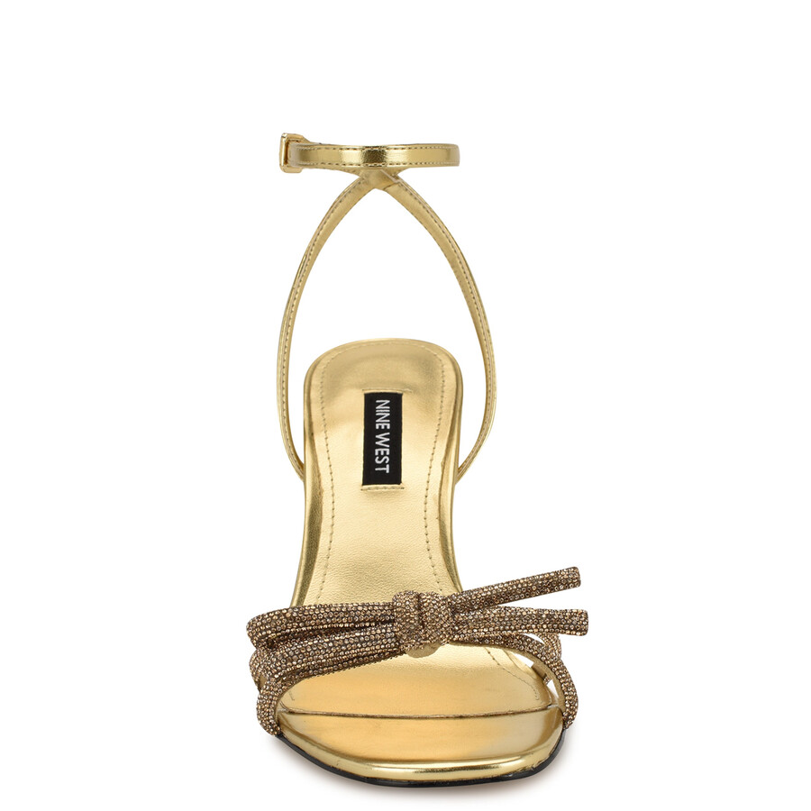 sandali con fiocco di strass ivid