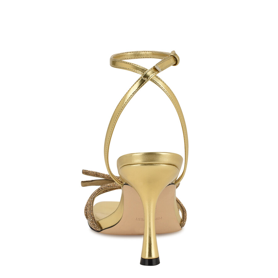 sandali con fiocco di strass ivid