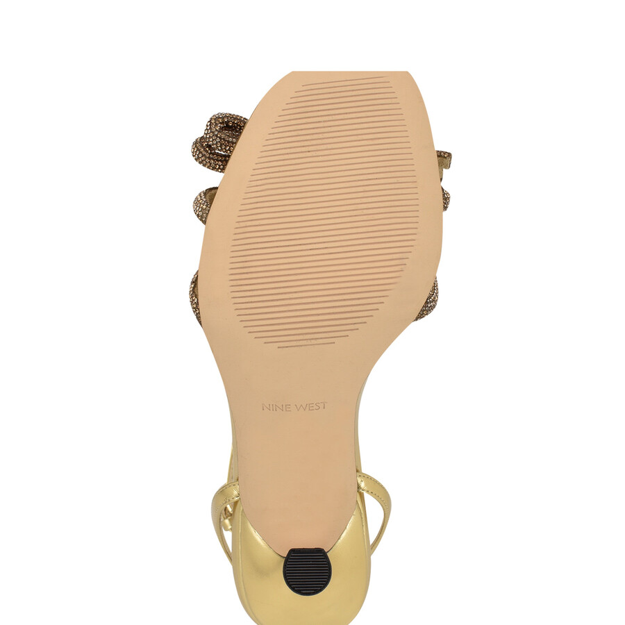 sandali con fiocco di strass ivid