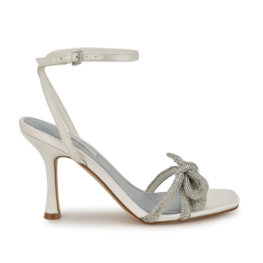 sandali con fiocco di strass ivid