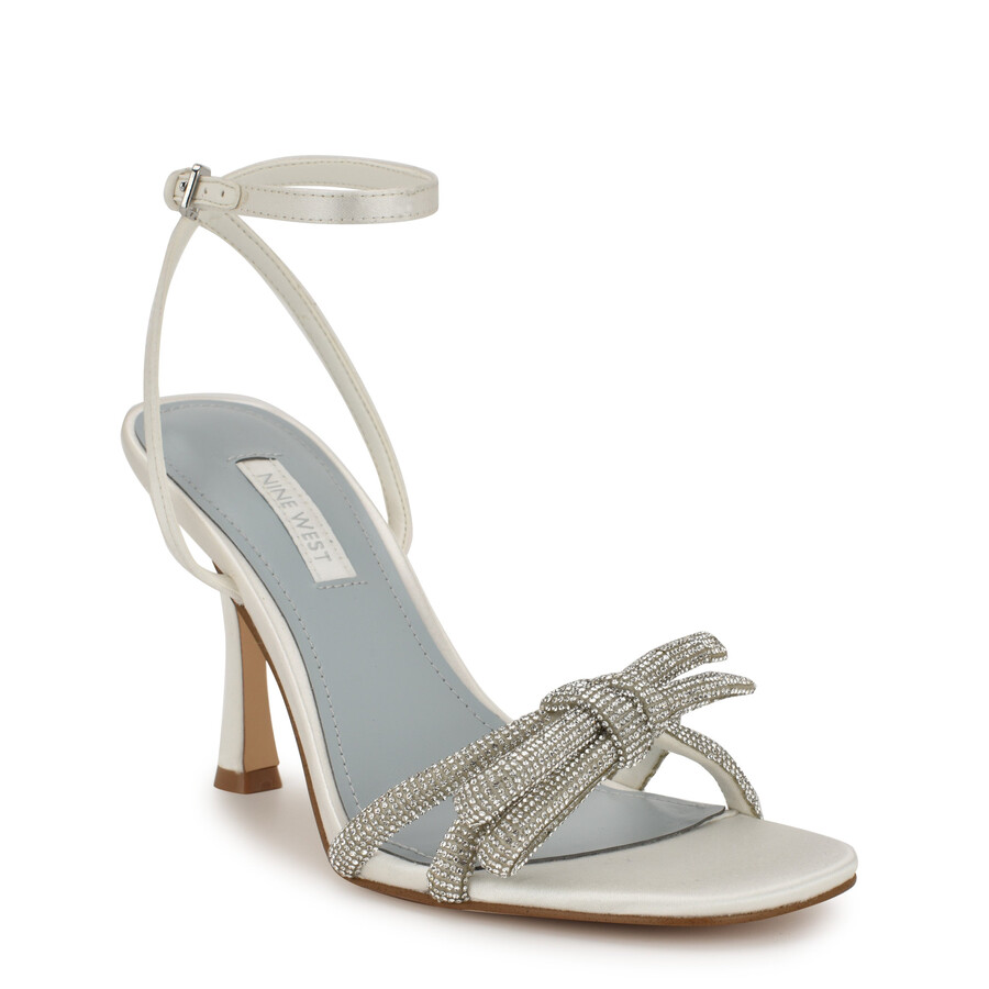 sandali con fiocco di strass ivid