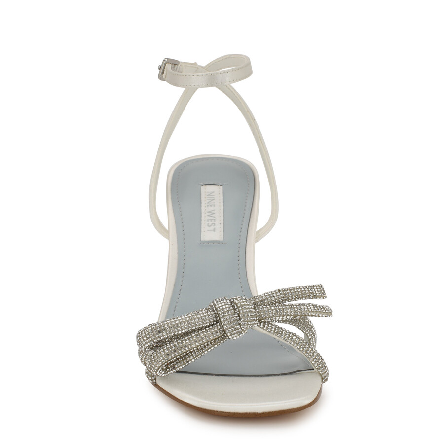 sandali con fiocco di strass ivid