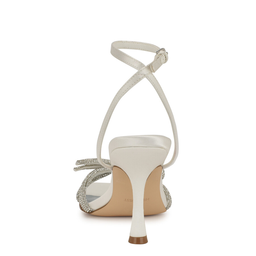sandali con fiocco di strass ivid