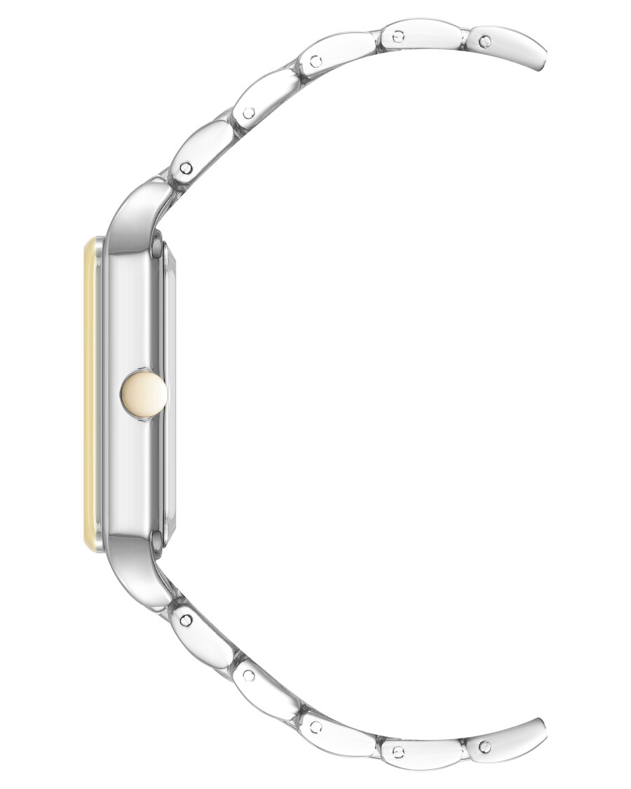orologio con bracciale in metallo di ispirazione vintage