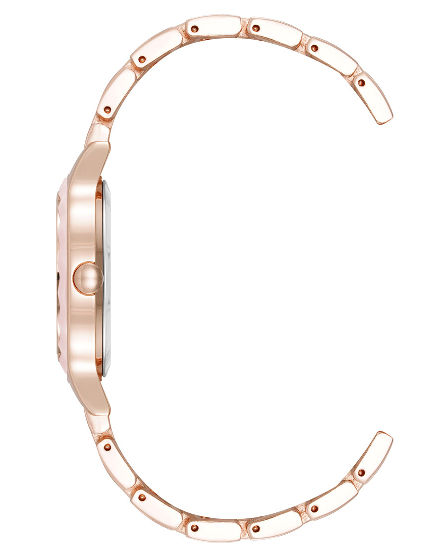 orologio con bracciale e lunetta testurizzata