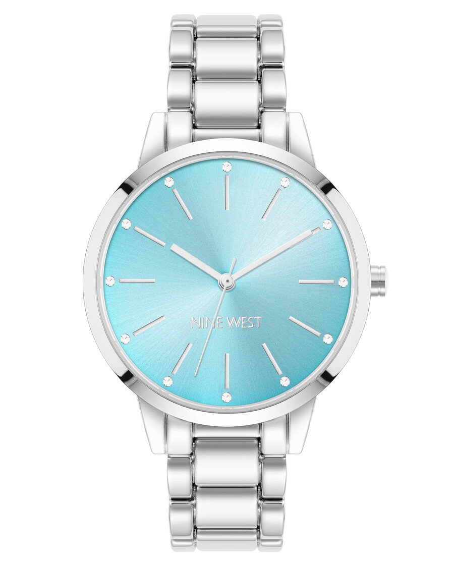 orologio con bracciale decorato con cristalli