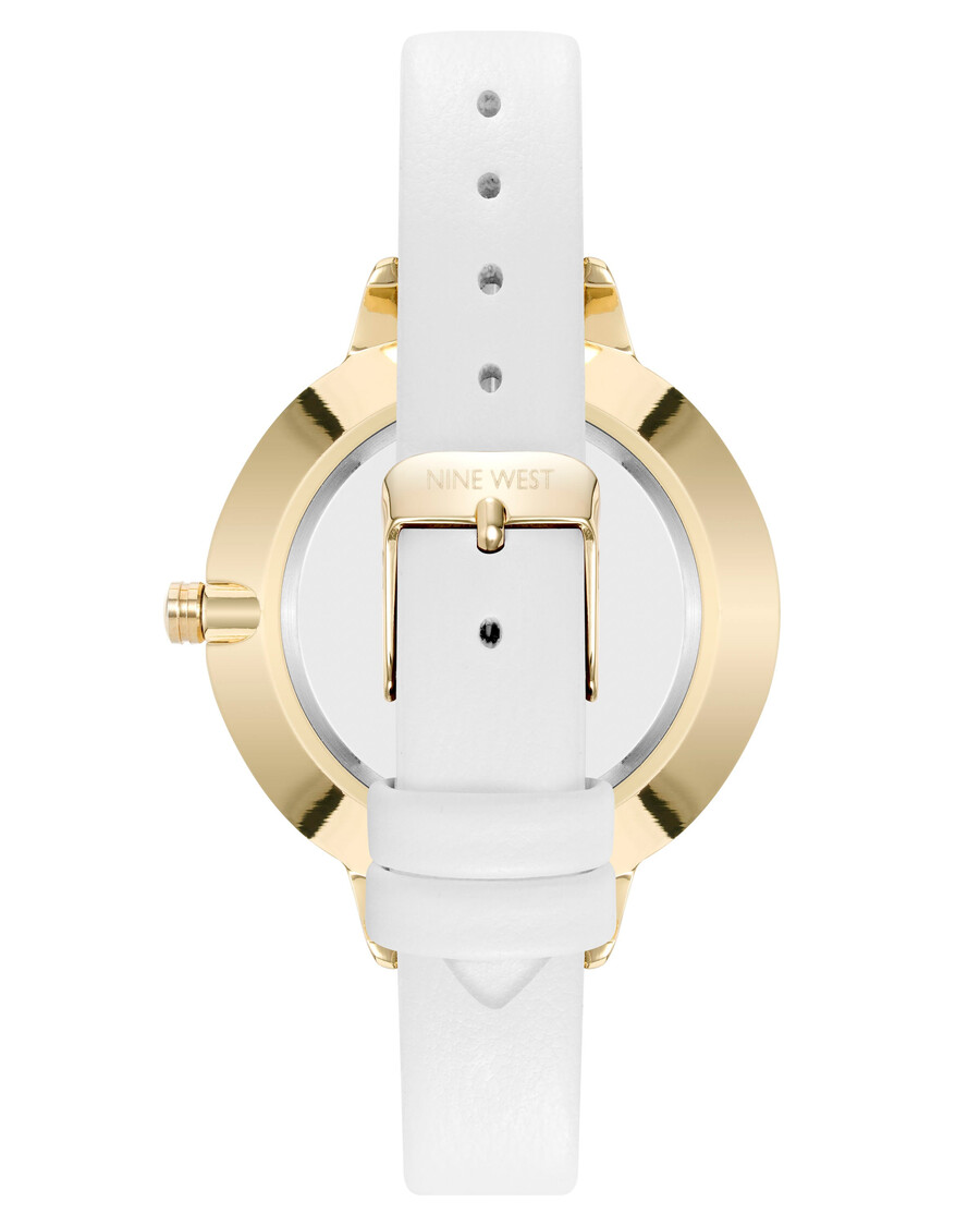 orologio con cinturino con quadrante floreale