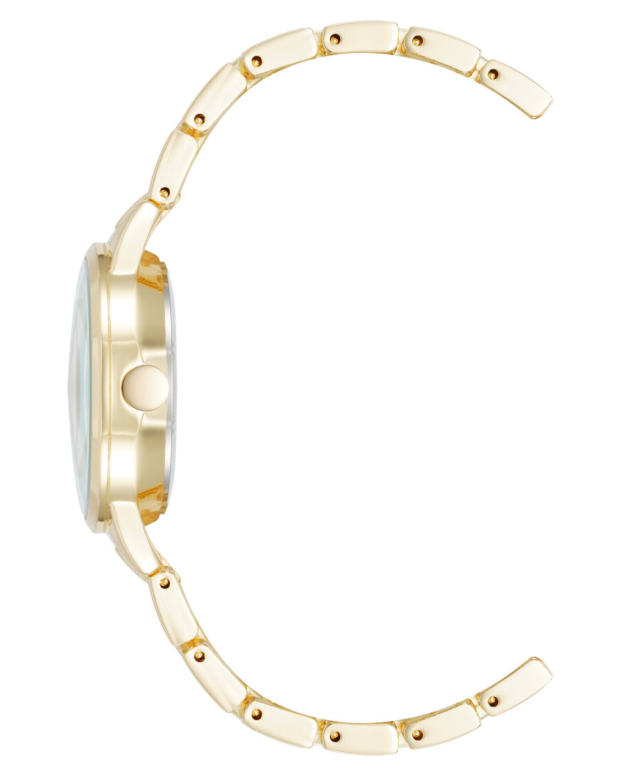 orologio con bracciale e quadrante strutturato
