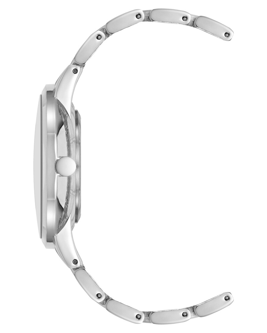 orologio con quadrante floreale decorato con cristalli