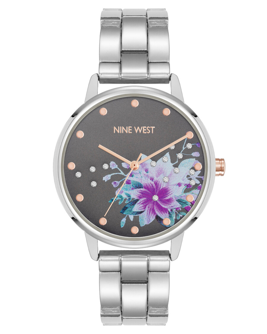 orologio con quadrante con motivo floreale