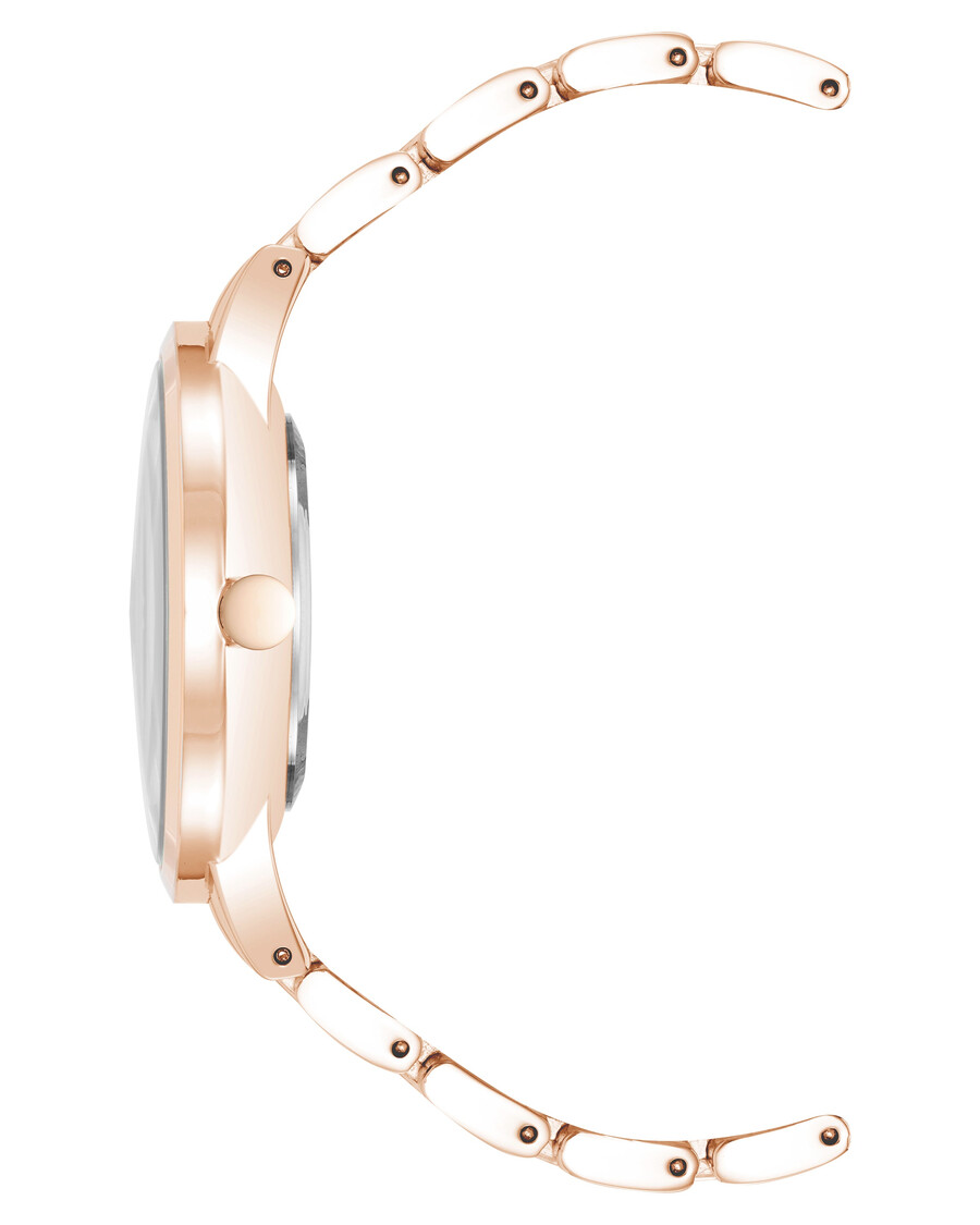 orologio con bracciale decorato con cristalli