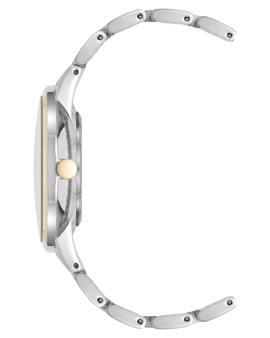 orologio con quadrante floreale decorato con cristalli