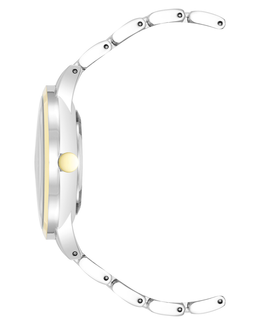 orologio con bracciale decorato con cristalli