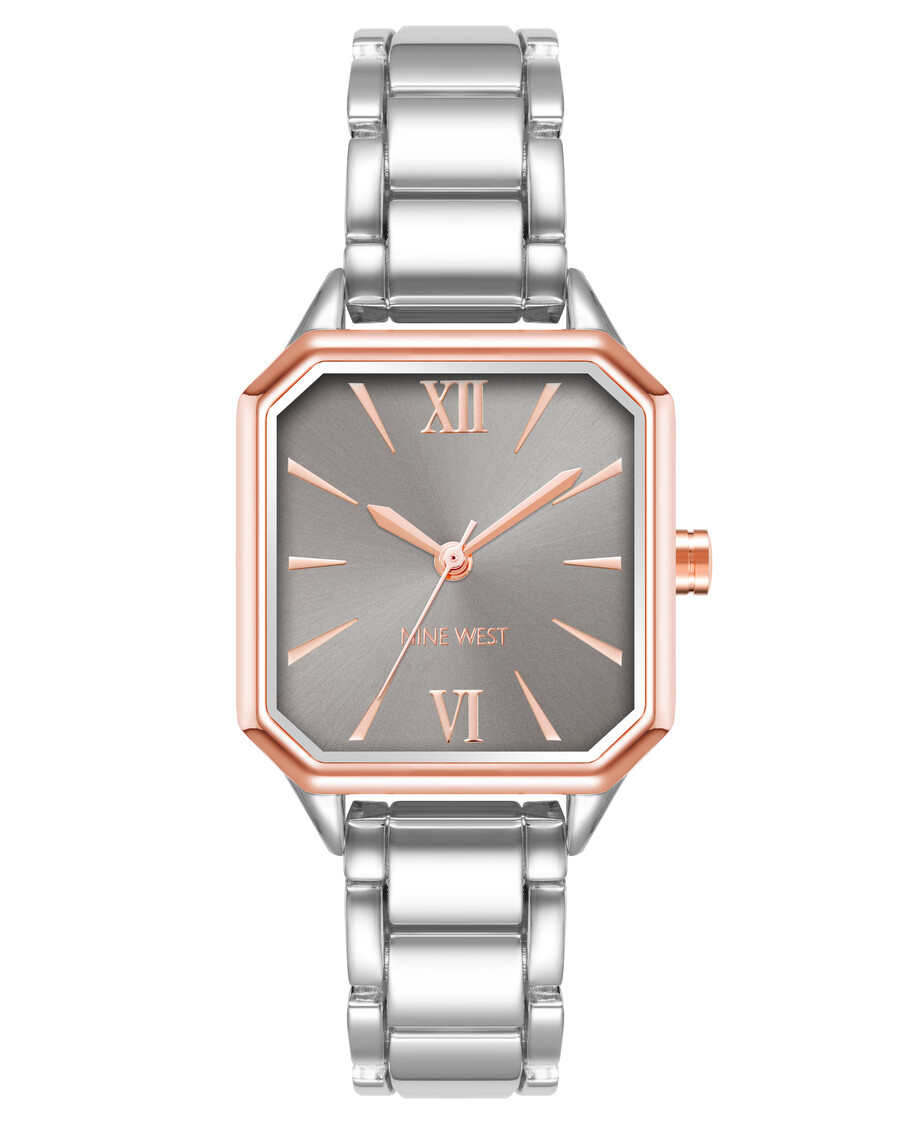 orologio con bracciale a cassa quadrata
