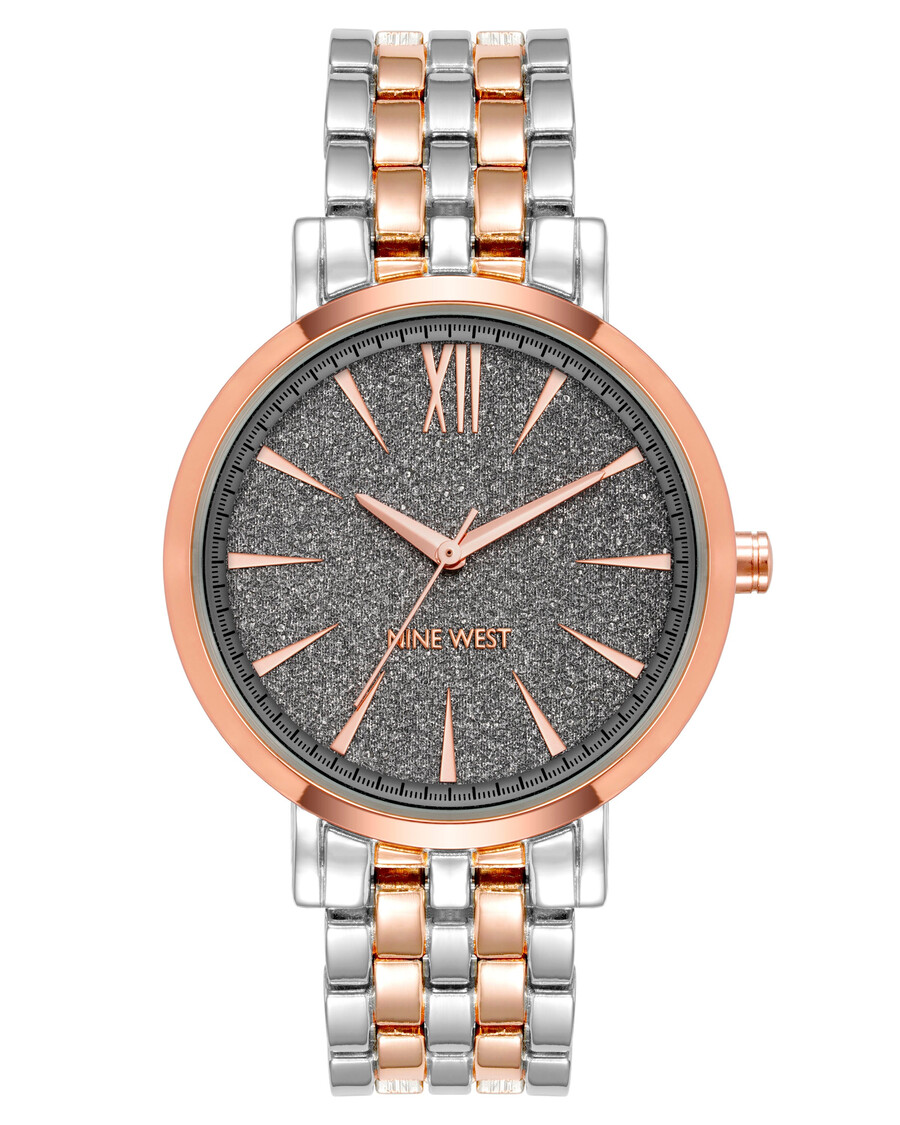 orologio con quadrante decorato con glitter