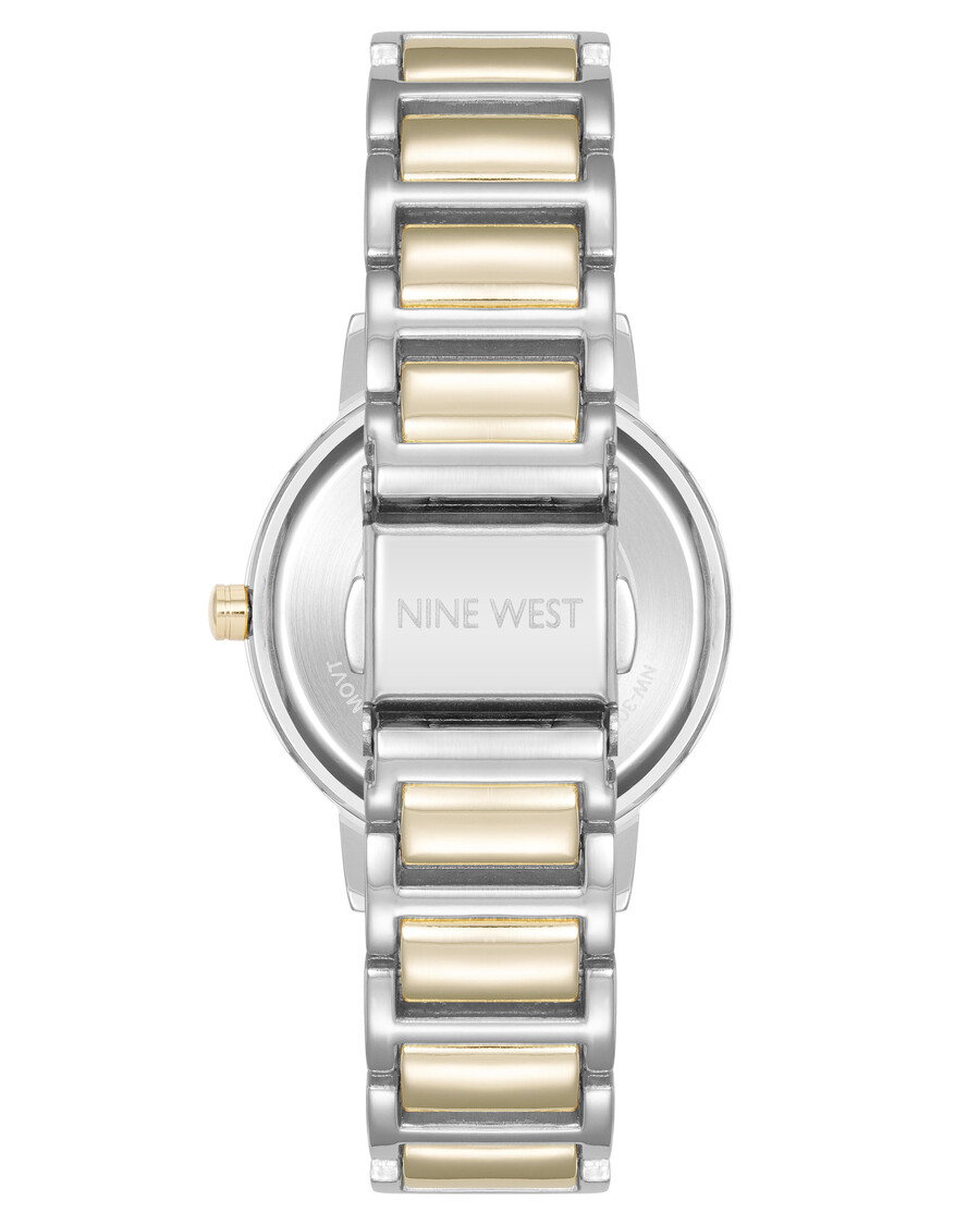 orologio con bracciale e quadrante decorato