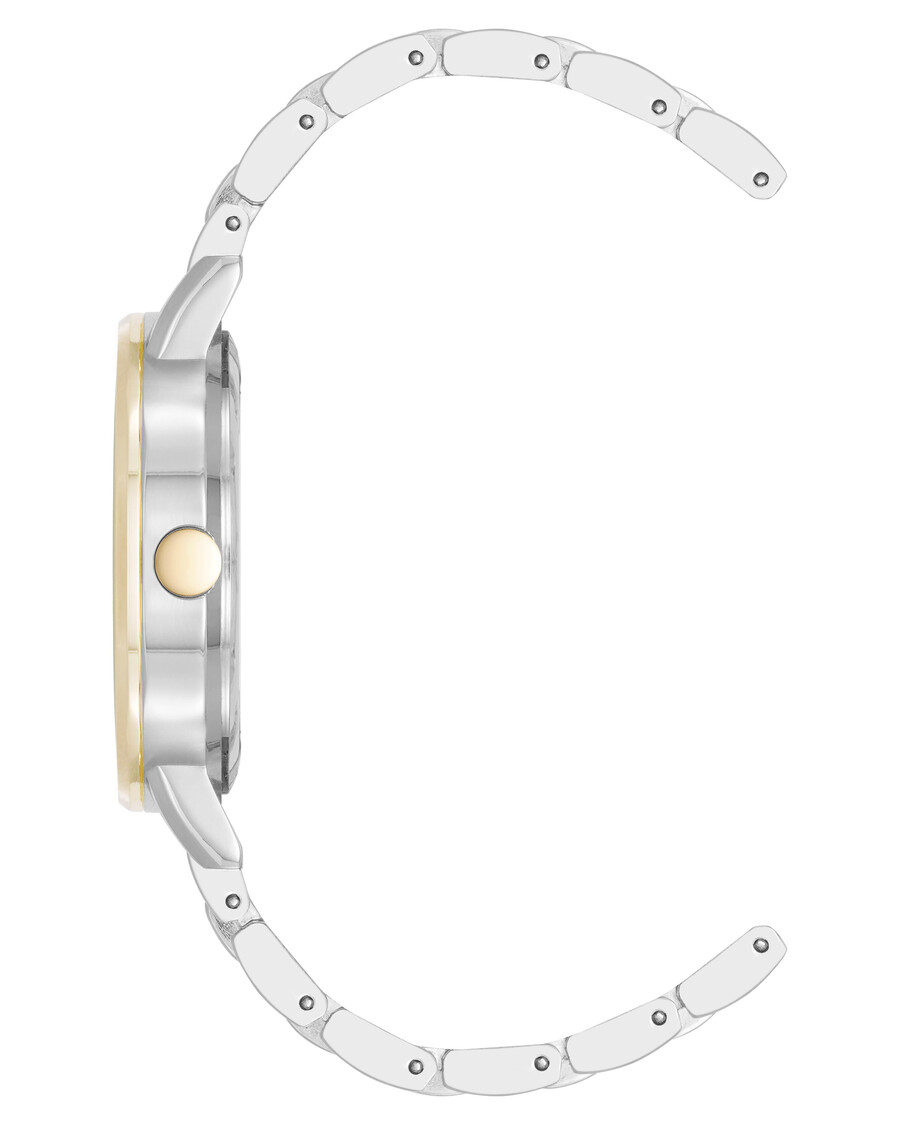 orologio con bracciale e quadrante decorato