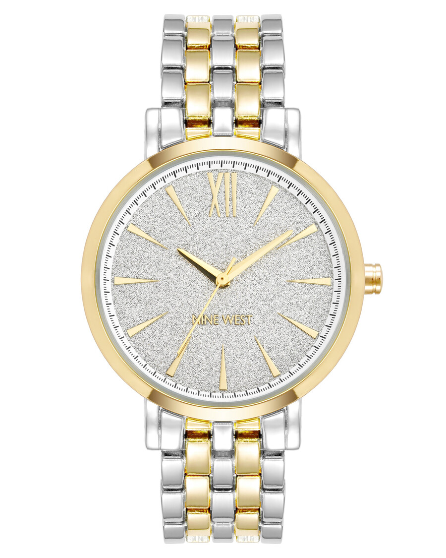 orologio con quadrante decorato con glitter