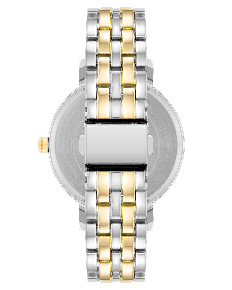 orologio con quadrante decorato con glitter