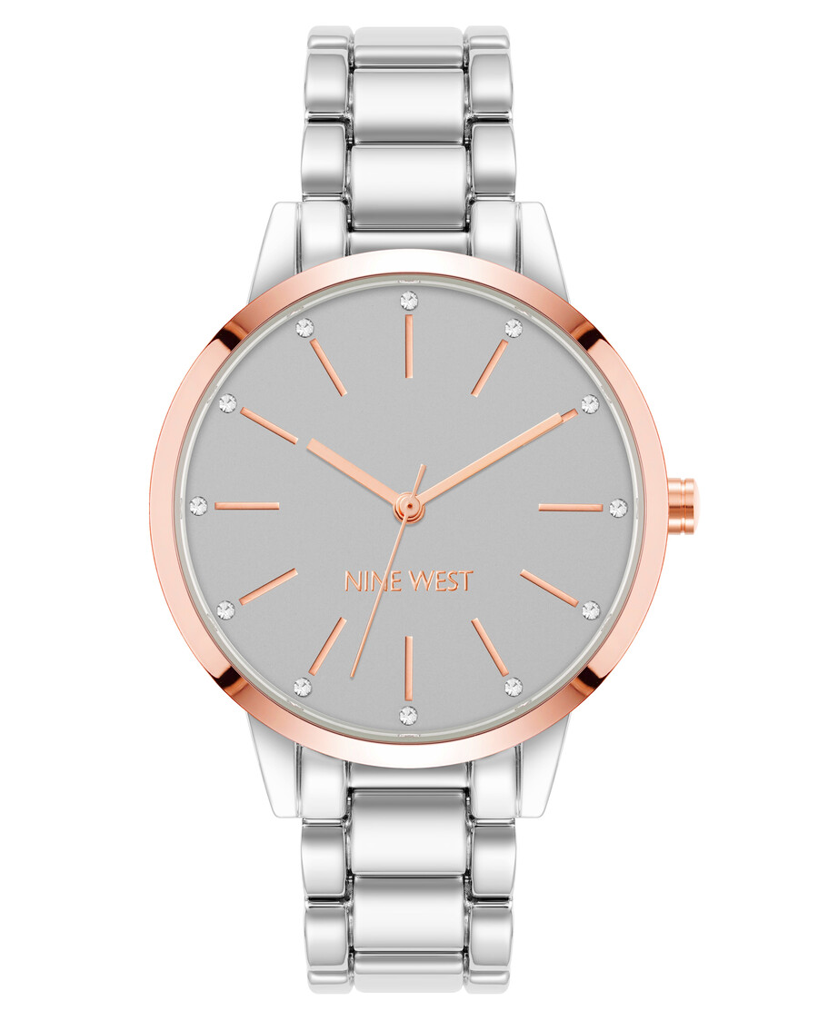 orologio con bracciale decorato con cristalli