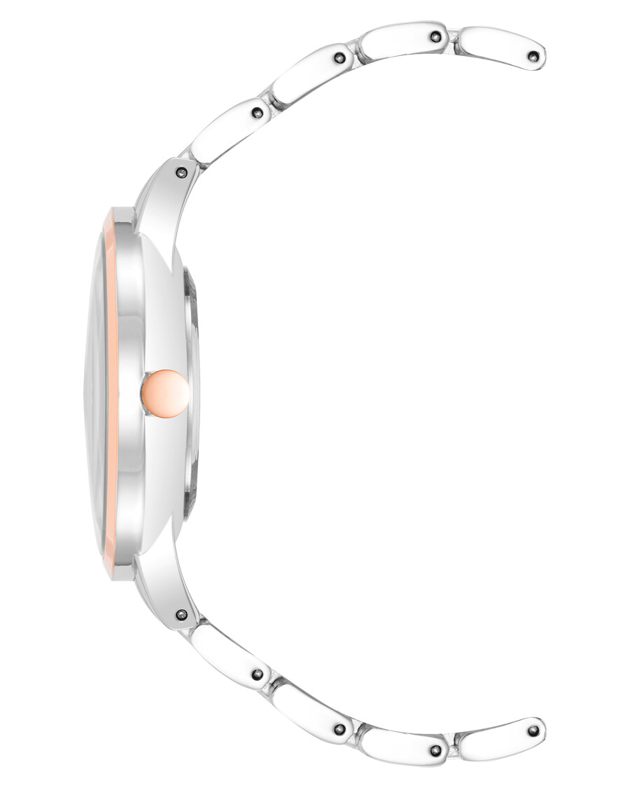 orologio con bracciale decorato con cristalli