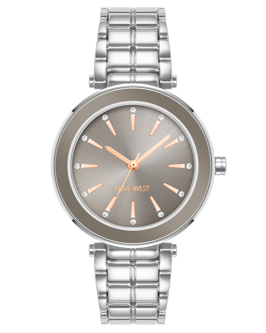 orologio con bracciale decorato con cristalli autentici