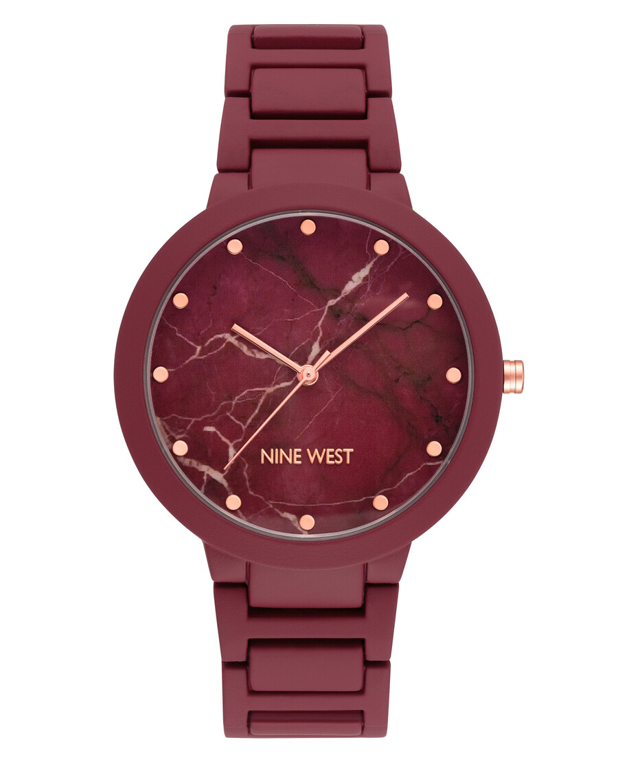orologio con bracciale e quadrante marmorizzato