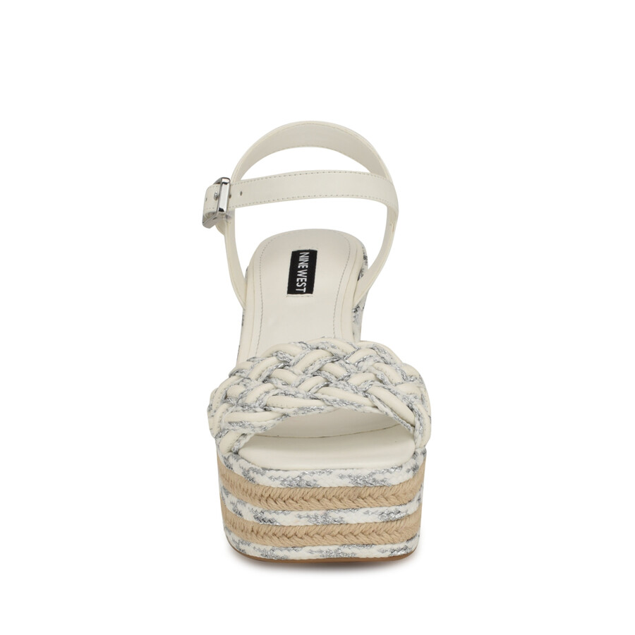 sandali con plateau intrecciati cinka