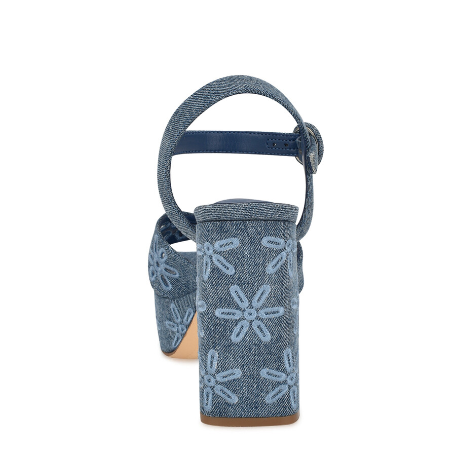 sandali con plateau e cinturino alla caviglia vallena