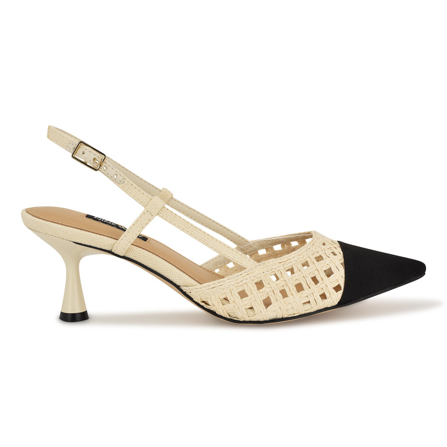 slingback railen con punta intrecciata
