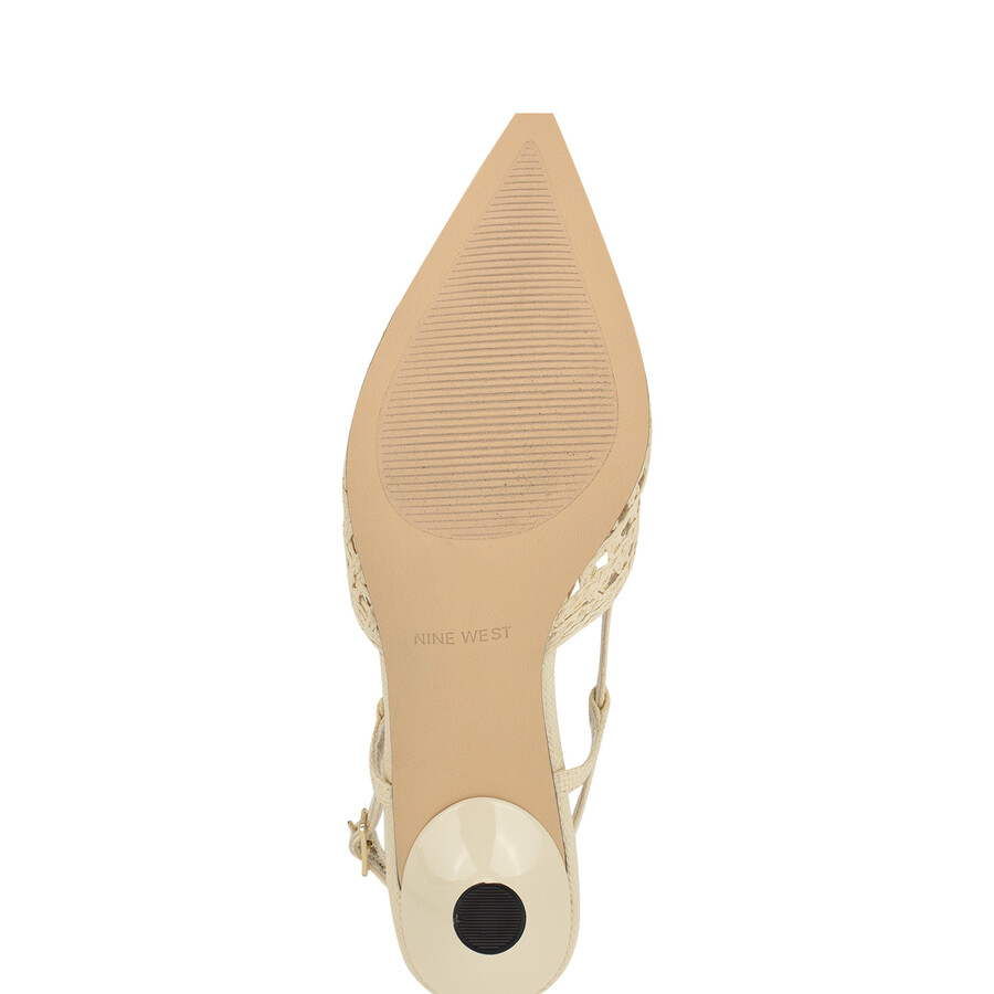 slingback railen con punta intrecciata