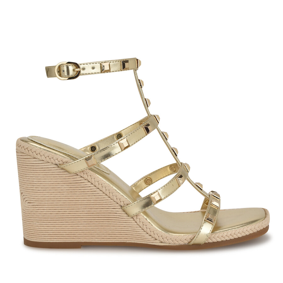 sandali con zeppa borchiati sardis