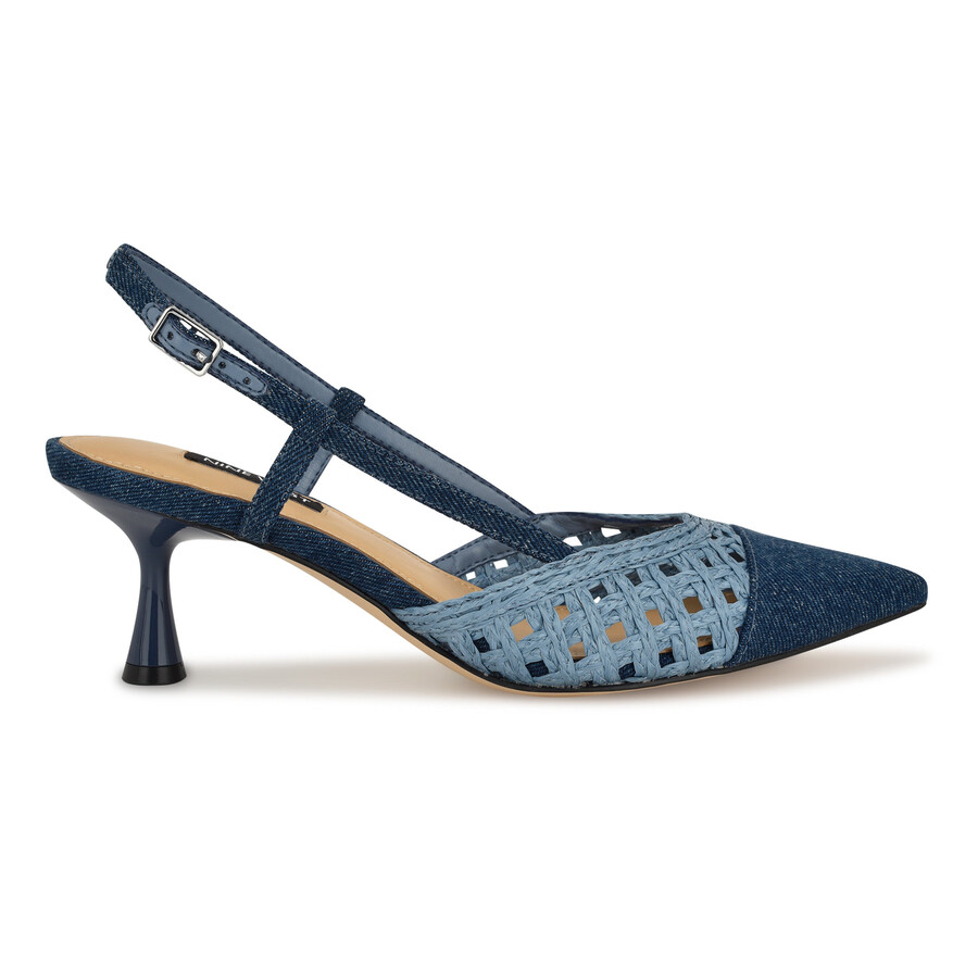 slingback railen con punta intrecciata