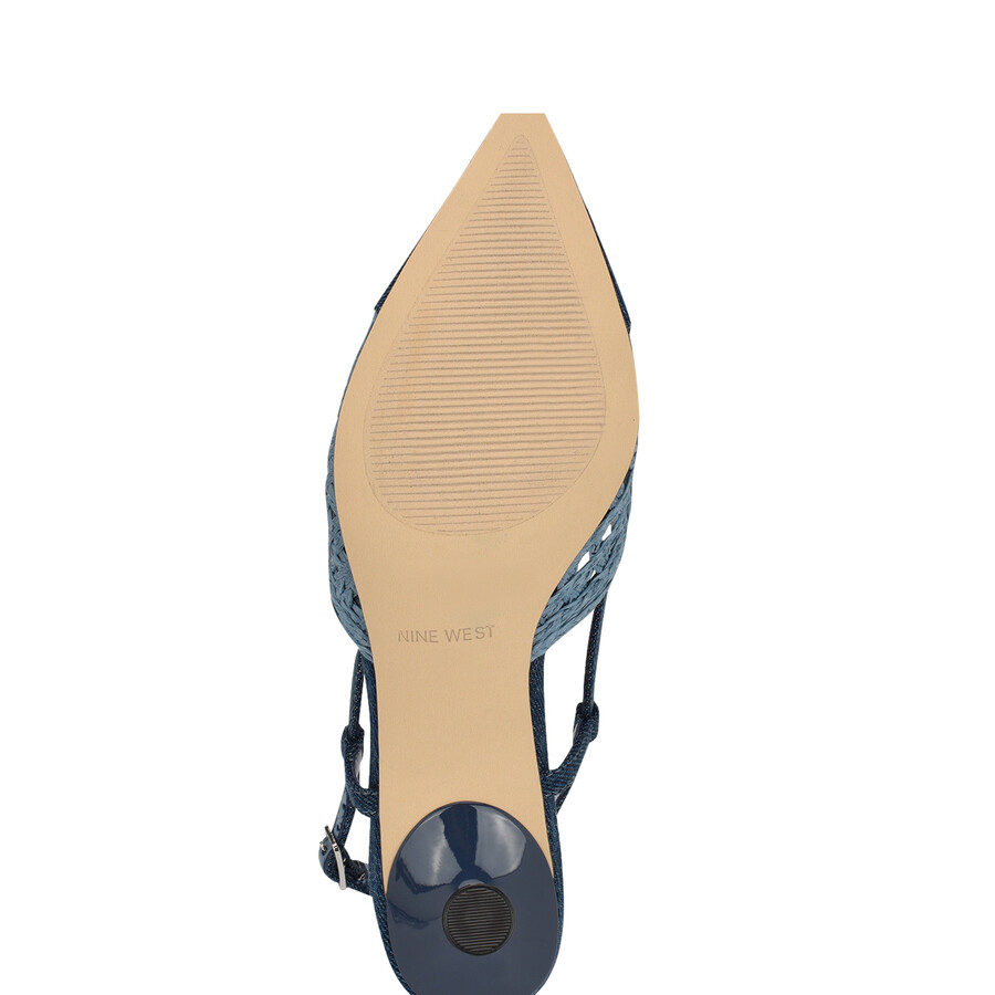 slingback railen con punta intrecciata